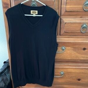 Foundry Men’s Black Sweater Vest Size Large Tall NWOT